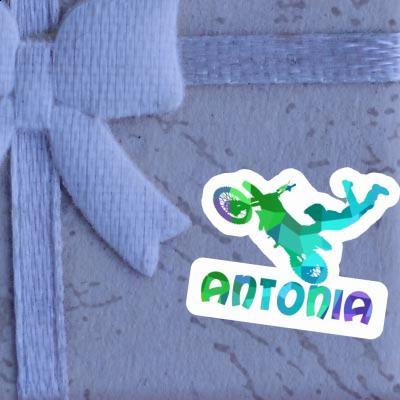 Autocollant Antonia Motocrossiste Notebook Image