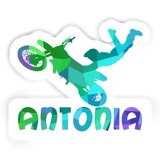 Autocollant Antonia Motocrossiste Notebook Image