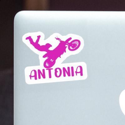 Motocross-Fahrer Aufkleber Antonia Laptop Image