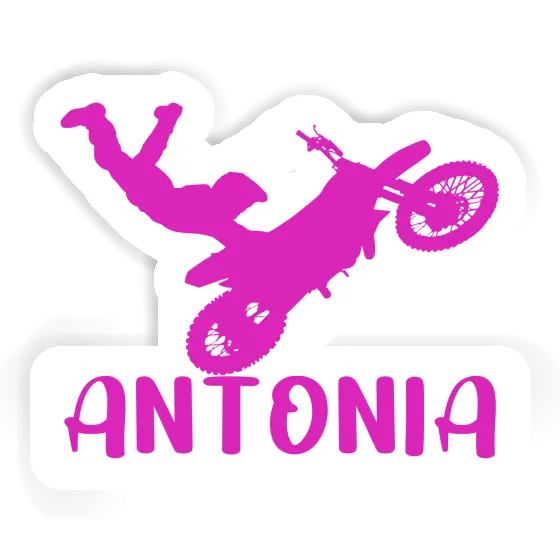 Motocross-Fahrer Aufkleber Antonia Notebook Image