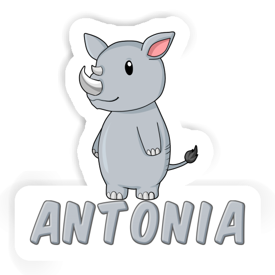 Antonia Sticker Rhino Image