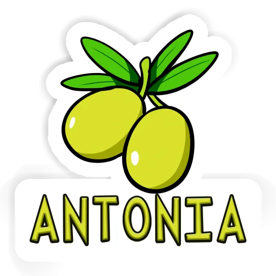 Olive Sticker Antonia Laptop Image