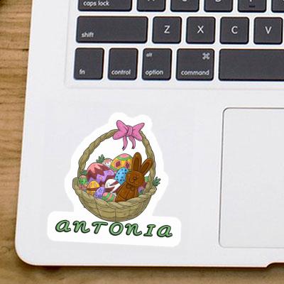 Sticker Easter basket Antonia Laptop Image