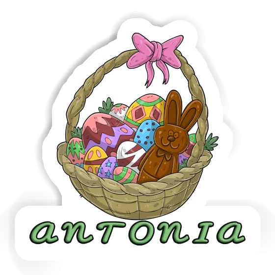 Sticker Easter basket Antonia Laptop Image