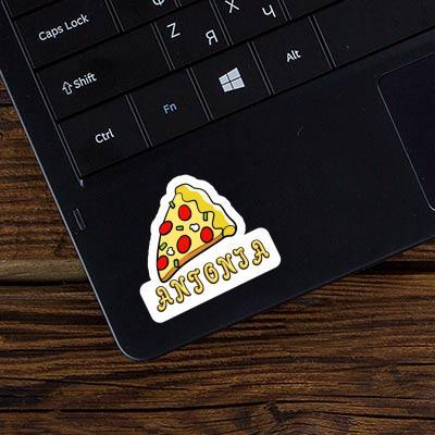 Sticker Slice of Pizza Antonia Notebook Image