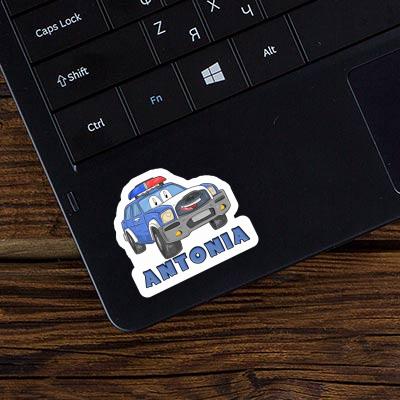 Police Car Sticker Antonia Laptop Image