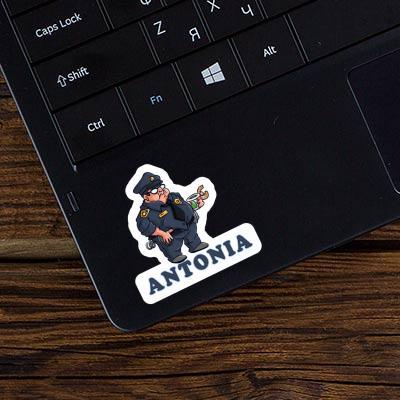 Polizist Sticker Antonia Laptop Image