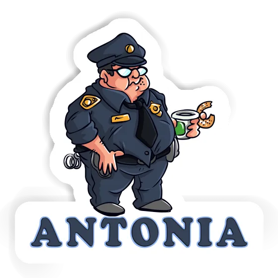 Antonia Sticker Police Officer Laptop Image