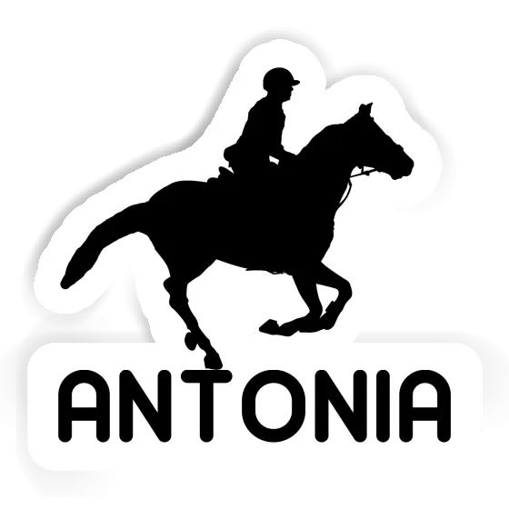 Antonia Sticker Horse Rider Laptop Image