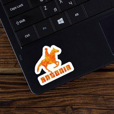 Sticker Horse Rider Antonia Laptop Image