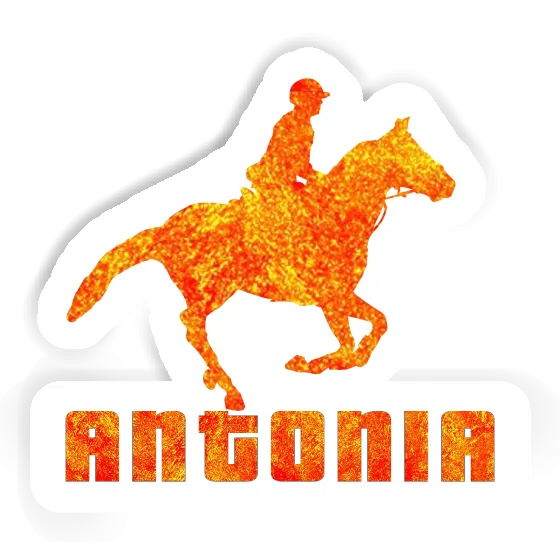 Sticker Horse Rider Antonia Laptop Image