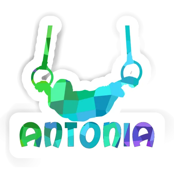 Sticker Ring gymnast Antonia Notebook Image