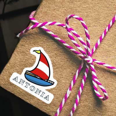 Sticker Segelboot Antonia Notebook Image