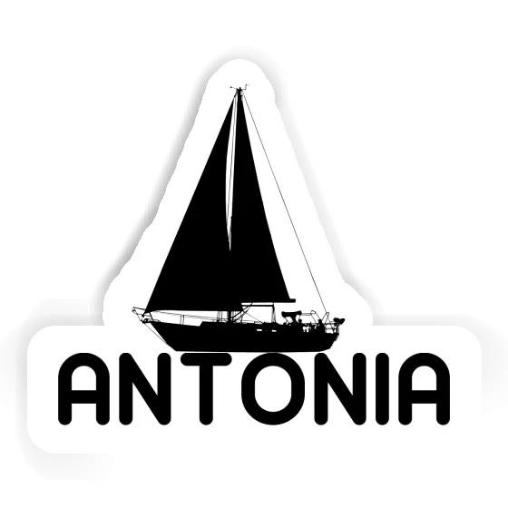 Aufkleber Segelboot Antonia Notebook Image