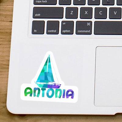 Sailboat Sticker Antonia Laptop Image