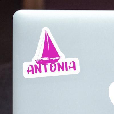 Antonia Aufkleber Segelboot Laptop Image