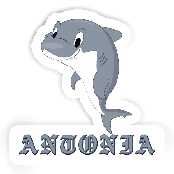 Antonia Autocollant Requin Notebook Image