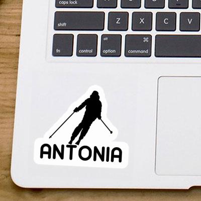 Sticker Skier Antonia Notebook Image