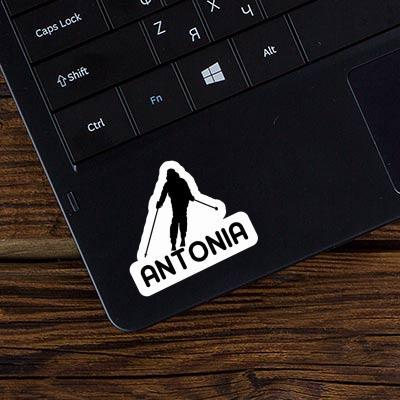 Sticker Skier Antonia Notebook Image