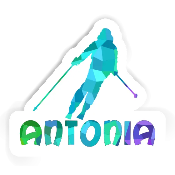 Autocollant Skieuse Antonia Laptop Image