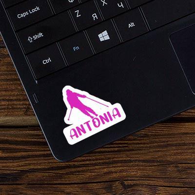 Antonia Sticker Skier Image