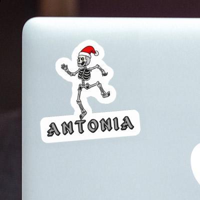 Sticker Weihnachts-Skelett Antonia Laptop Image