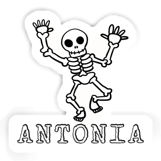 Sticker Antonia Skeleton Gift package Image