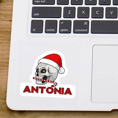 Sticker Weihnachtstotenkopf Antonia Gift package Image