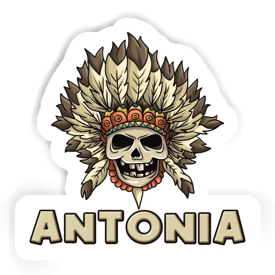 Sticker Antonia Kids Skull Gift package Image