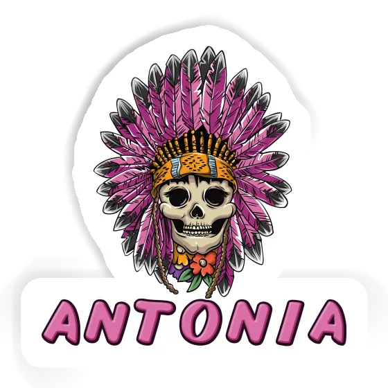 Antonia Autocollant Lady Tête de mort Image