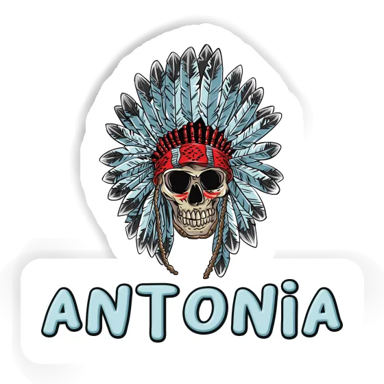 Antonia Sticker Indian Skull Laptop Image