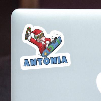 Snowboardeur Autocollant Antonia Laptop Image