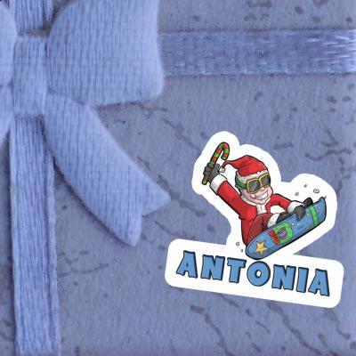 Snowboarder Sticker Antonia Image