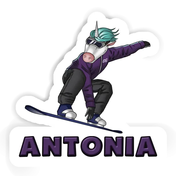 Antonia Sticker Snowboarderin Gift package Image