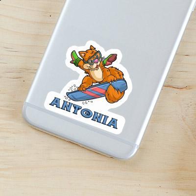 Antonia Sticker Snowboarder Notebook Image