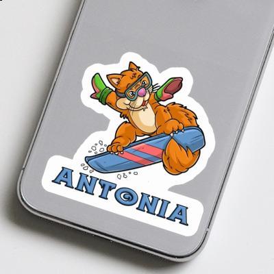 Autocollant Antonia Snowboardeuse Notebook Image