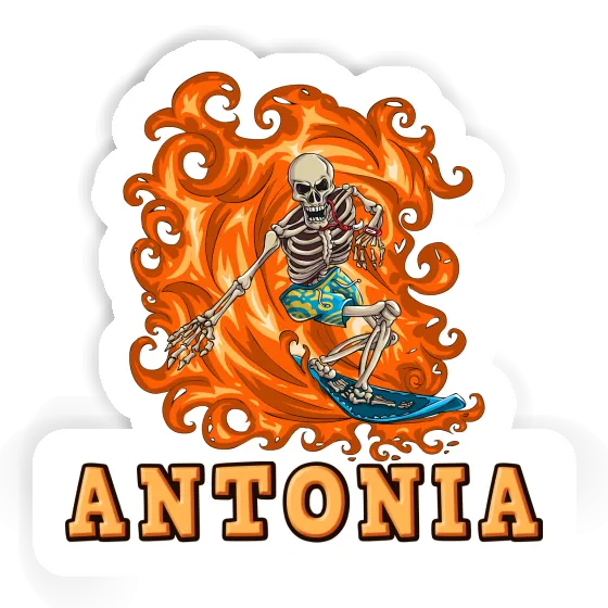 Antonia Sticker Surfer Notebook Image