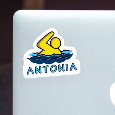 Schwimmer Aufkleber Antonia Laptop Image