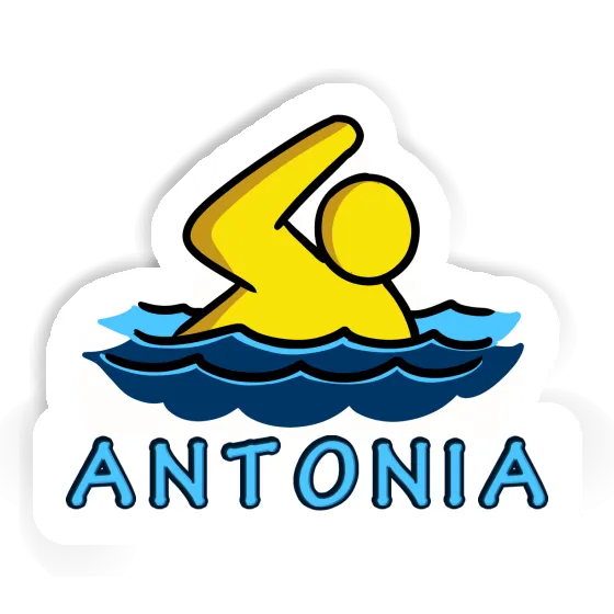 Antonia Sticker Swimmer Notebook Image