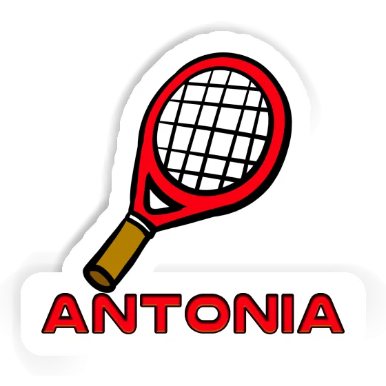 Sticker Antonia Tennis Racket Laptop Image