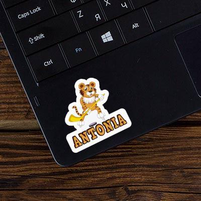 Antonia Sticker Ice-Hockey Player Laptop Image