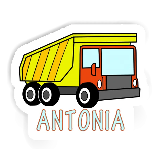 Antonia Autocollant Camion à benne Notebook Image