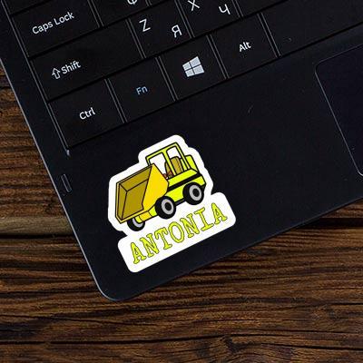 Front Tipper Sticker Antonia Laptop Image