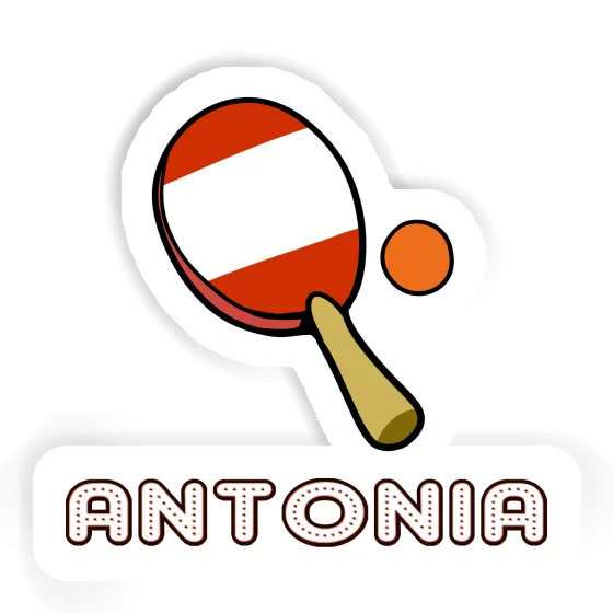 Table Tennis Racket Sticker Antonia Image