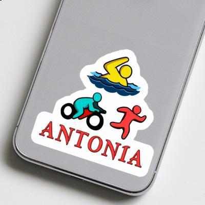 Autocollant Antonia Triathlète Laptop Image