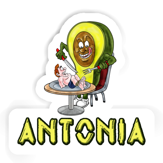 Avocado Sticker Antonia Laptop Image