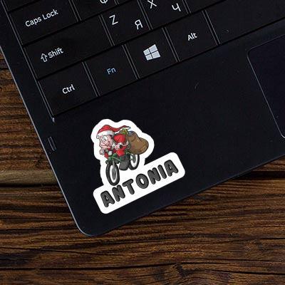 Bicycle Rider Sticker Antonia Laptop Image