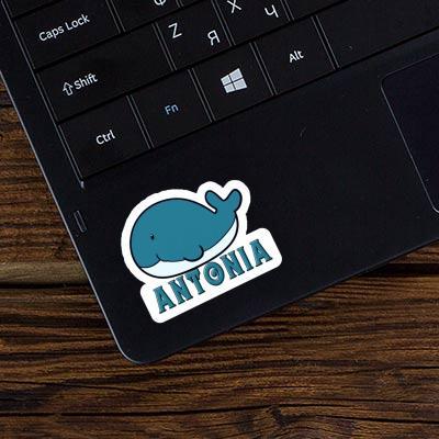 Antonia Sticker Whale Fish Notebook Image