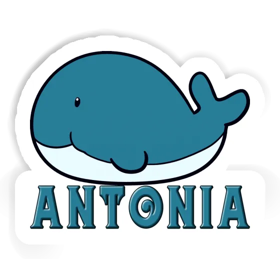 Antonia Sticker Whale Fish Image