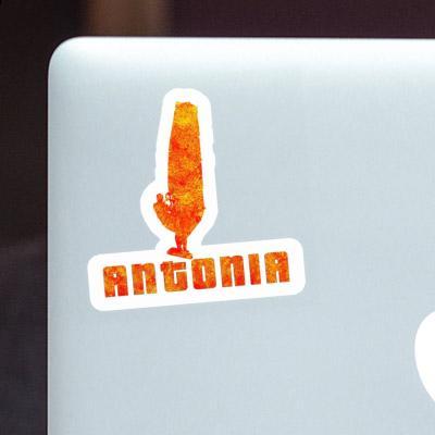 Sticker Antonia Windsurfer Laptop Image